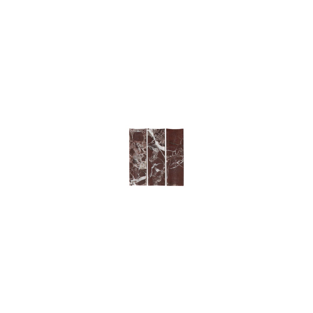 Rosso Levanto Inverted Finger Mosaic Tile (Sample)