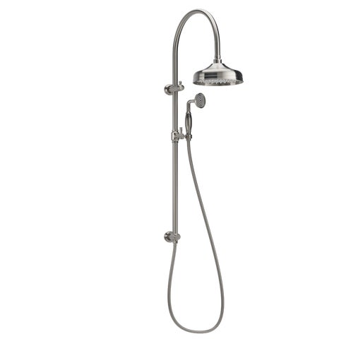 Kingsley Shower Rail Set - Brushed Nickel