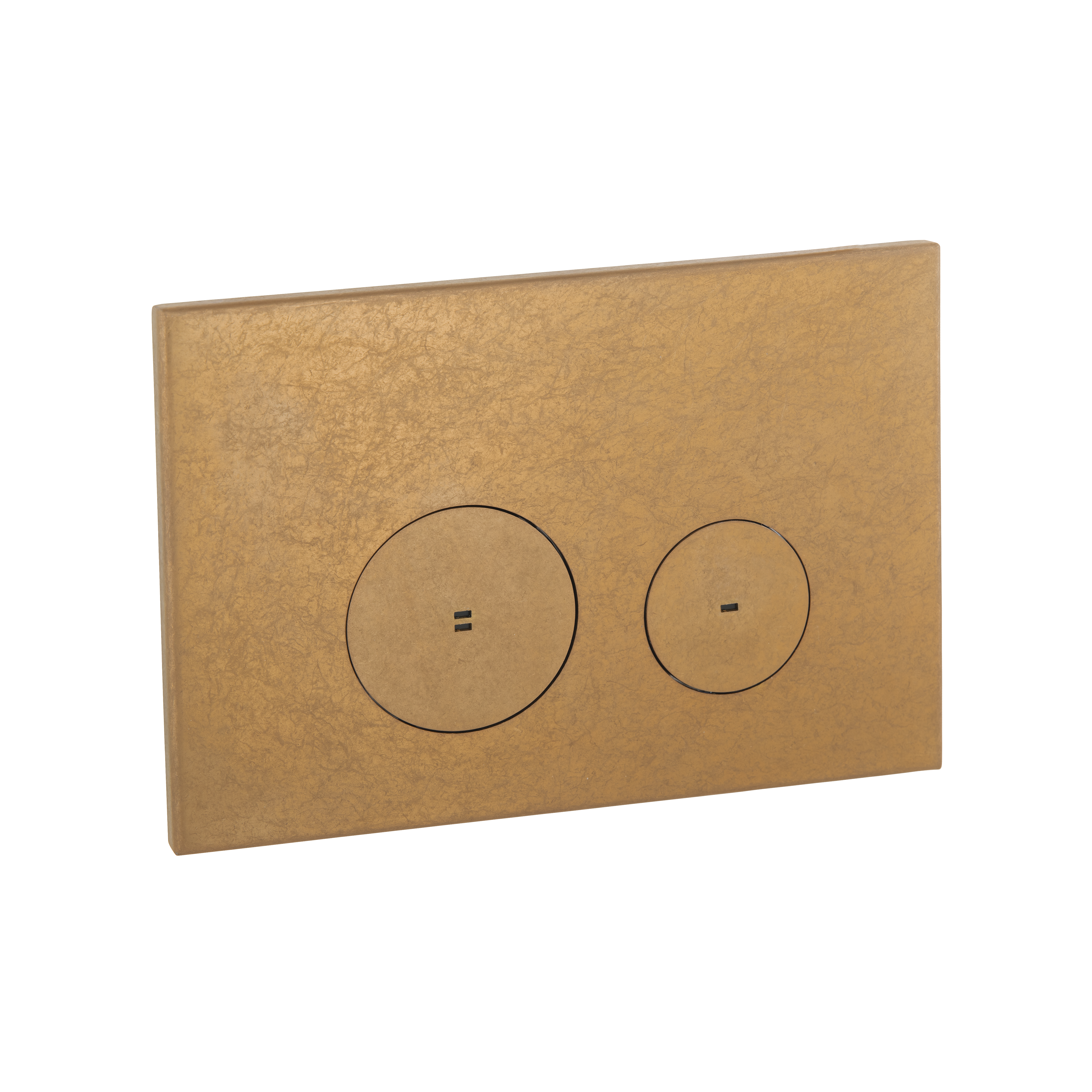 Zaaha Toilet Button Round - Antique Aurum 