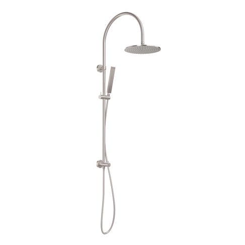 Elysian Gooseneck Shower Rail Set - Brushed Nickel
