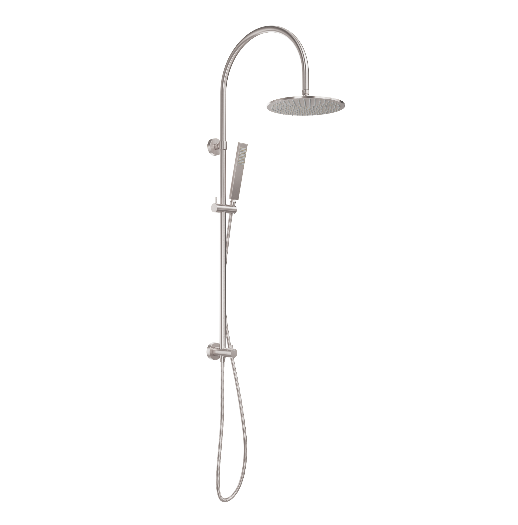 Elysian Gooseneck Shower Set-BN
