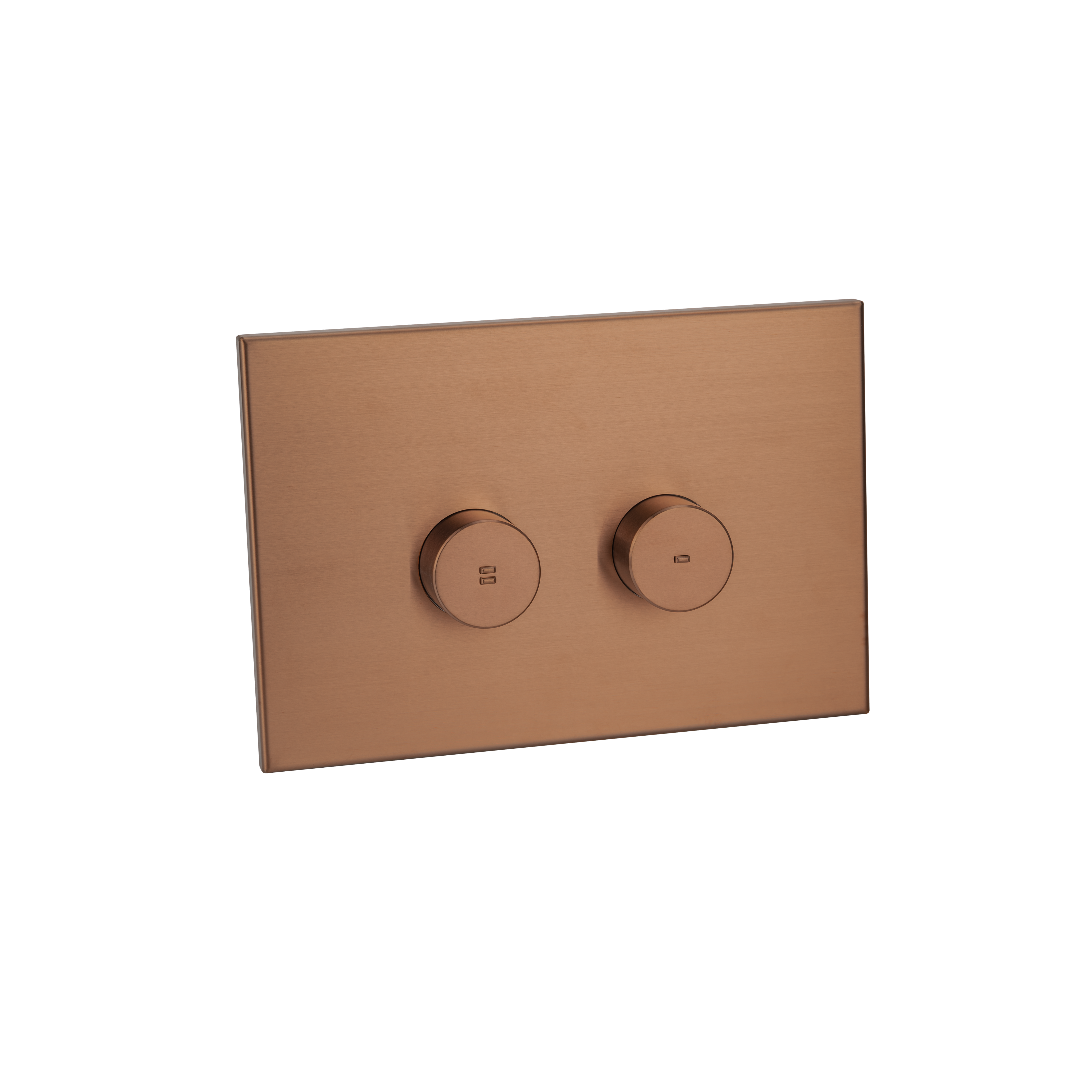Aliro Accessible Pneumatic Flush Button & In-Wall Cistern - Brushed Copper