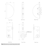 Imes Half Moon Entry Pull   Lock Set Gallery Spec