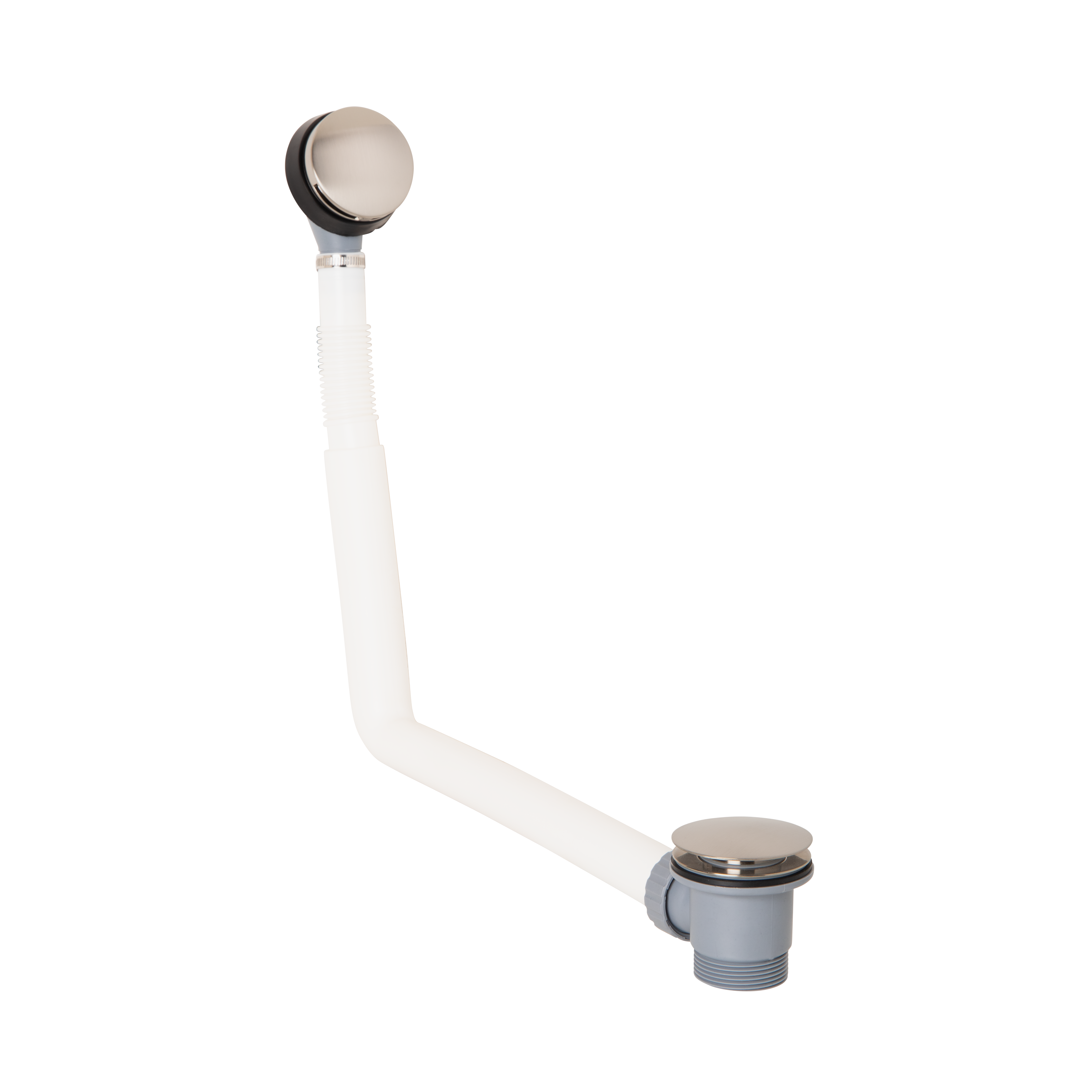Click Clack Bath Waste with Overflow - Brushed Nickel