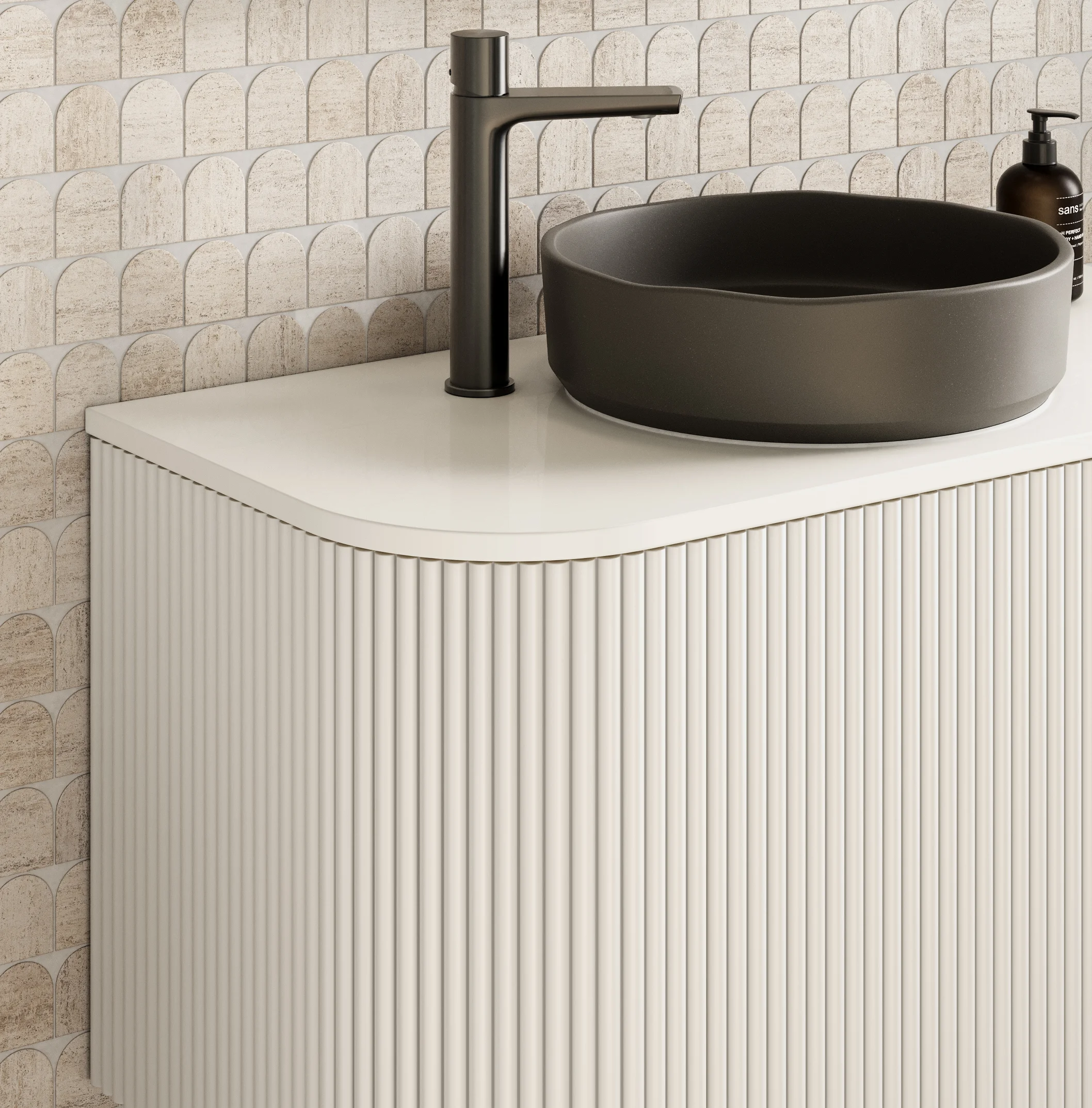 Zahara%20Curved%20Fluted%20Vanity Close%20Up 900mm