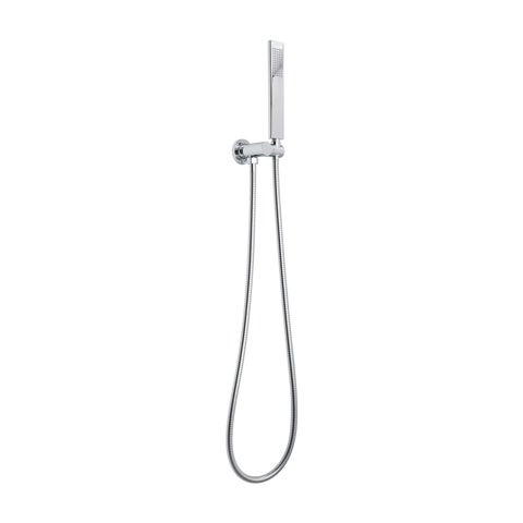 Rounded Rectangle Hand Shower Set - Chrome