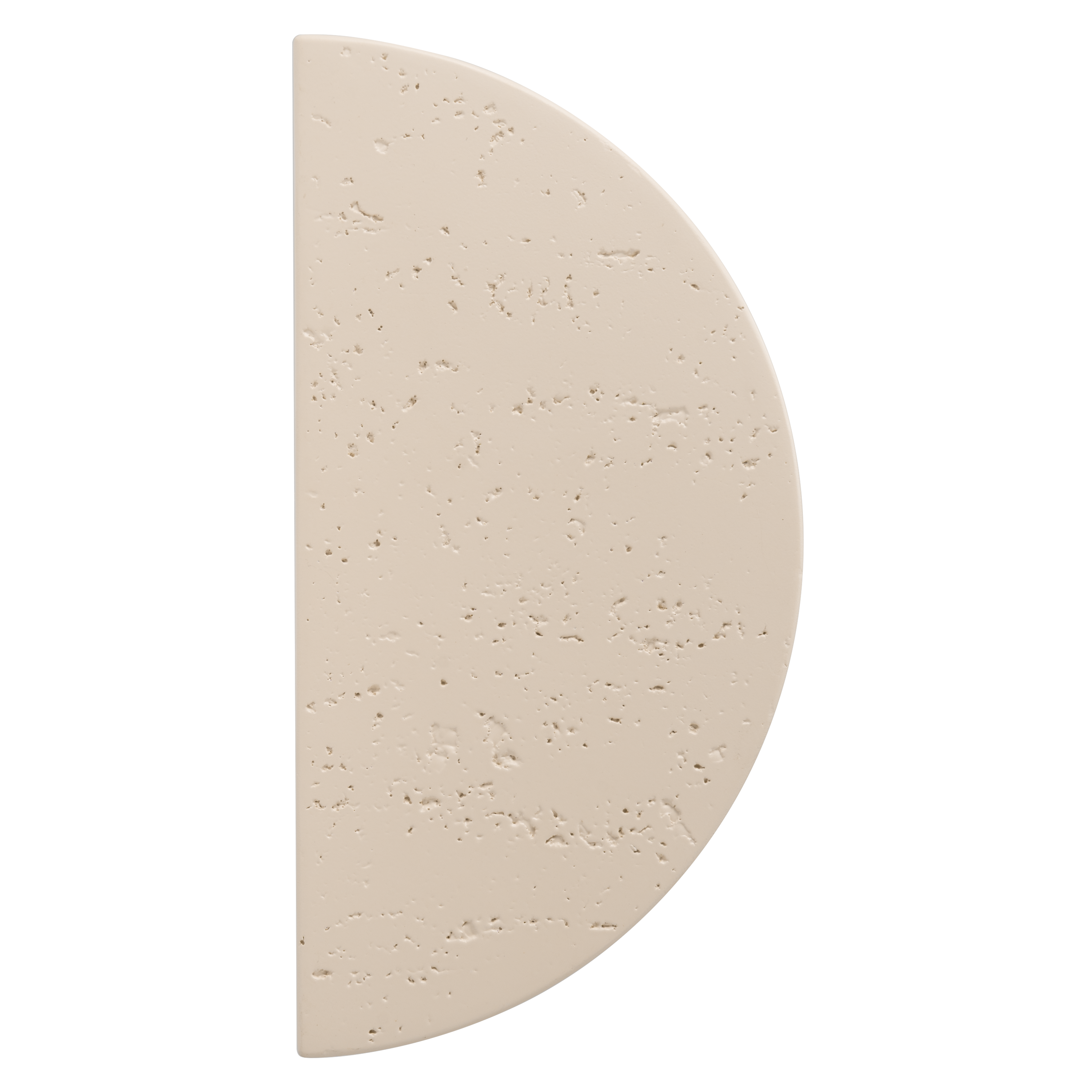 Atelis Concrete Half Moon Entry Door Pull (Single) - Almond