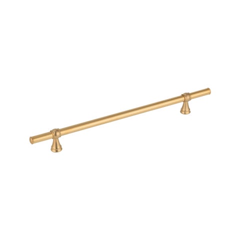 Kingsley Adjustable Cabinetry Pull 350mm - Tumbled Aged Brass