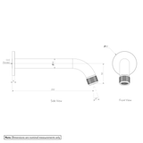 Namika Wall Mounted Spout GALLERY SPEC-01