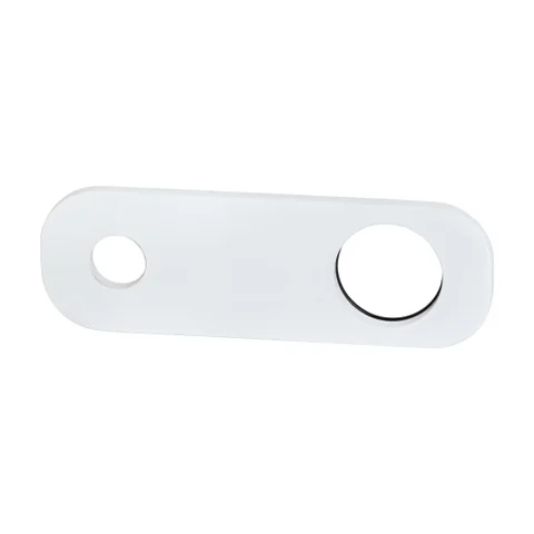 Rounded Rectangle Mixer & Spout Backplate - Chrome