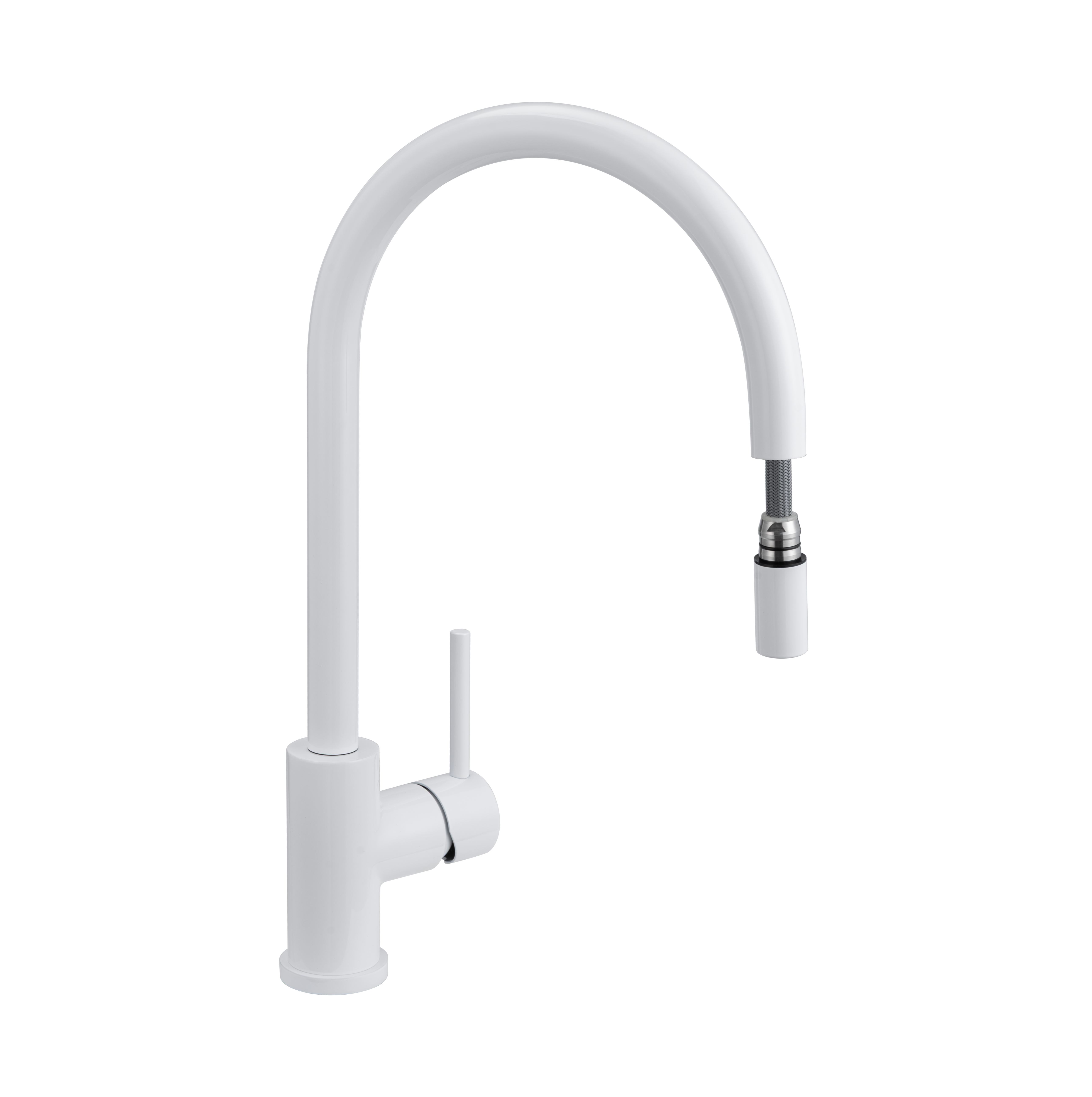 14347-Elysian-Commercial-Pull-Out-Kitchen-Mixer Side White-1