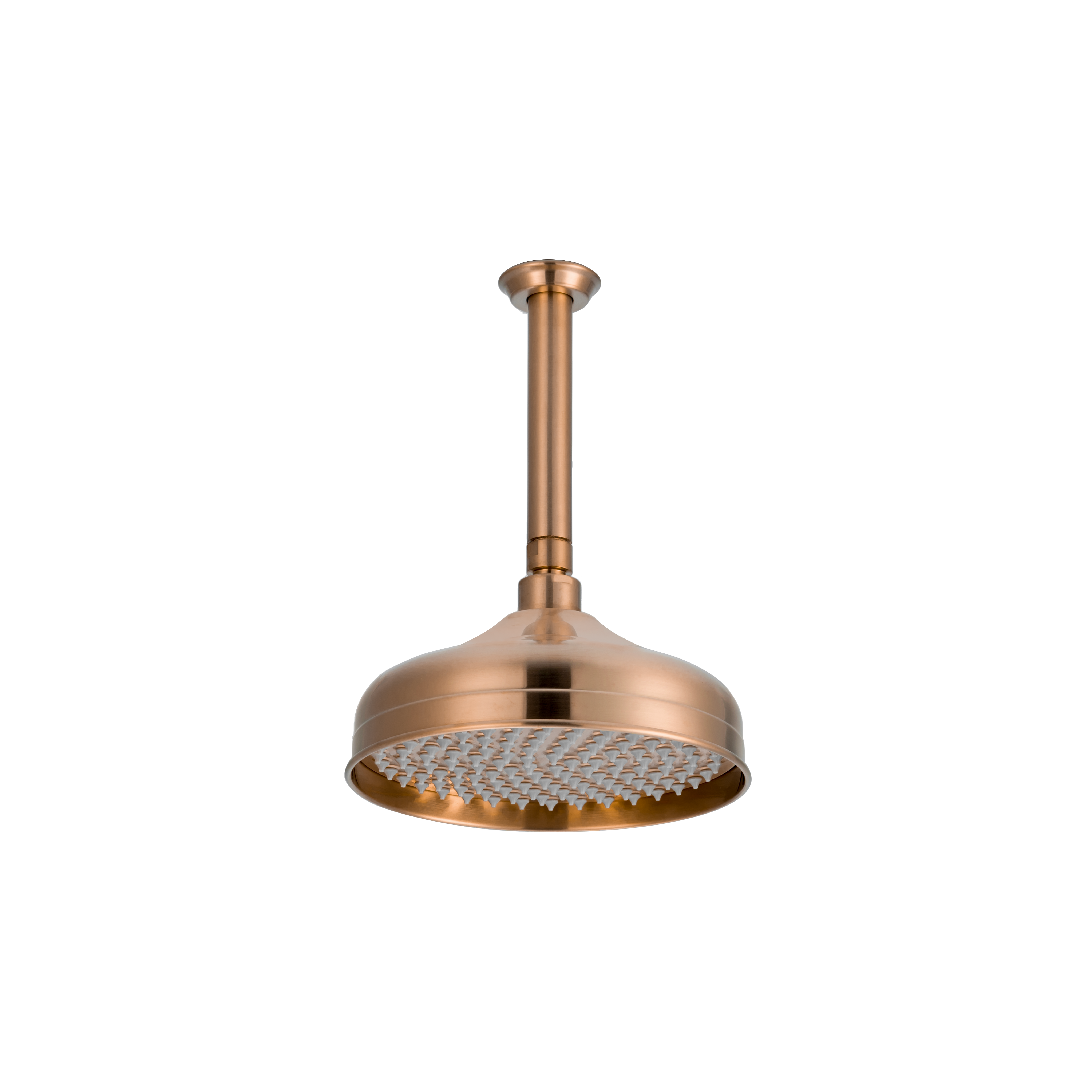 Kingsley Shower Dropper 150mm and Head Set - Brushed Copper