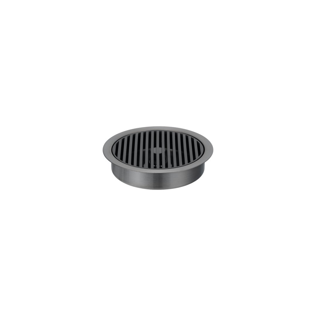 Font Drain Kit - Brushed Gunmetal