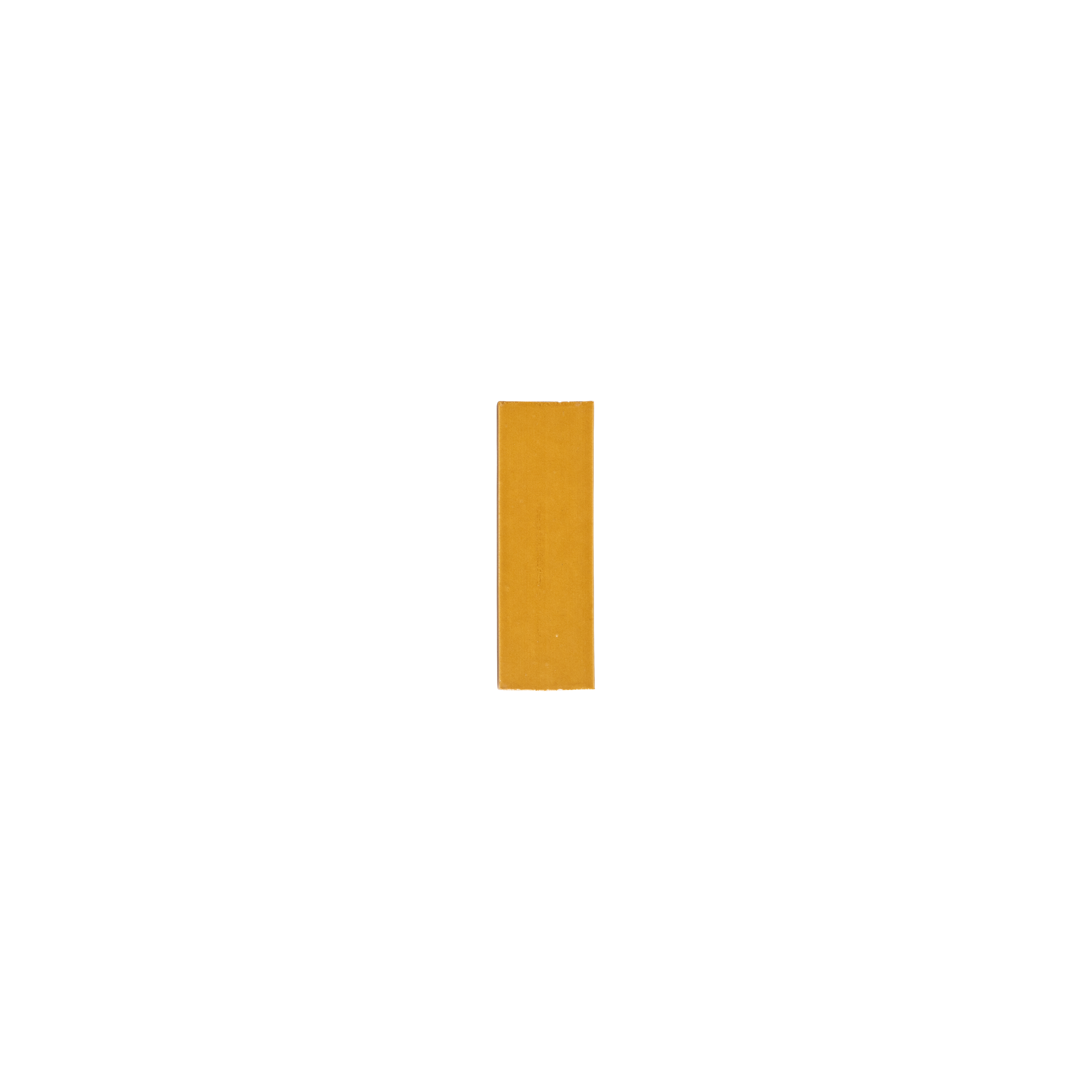 Rommani Handmade Zellige Rectangle Tile - Saffron Yellow (Sample)