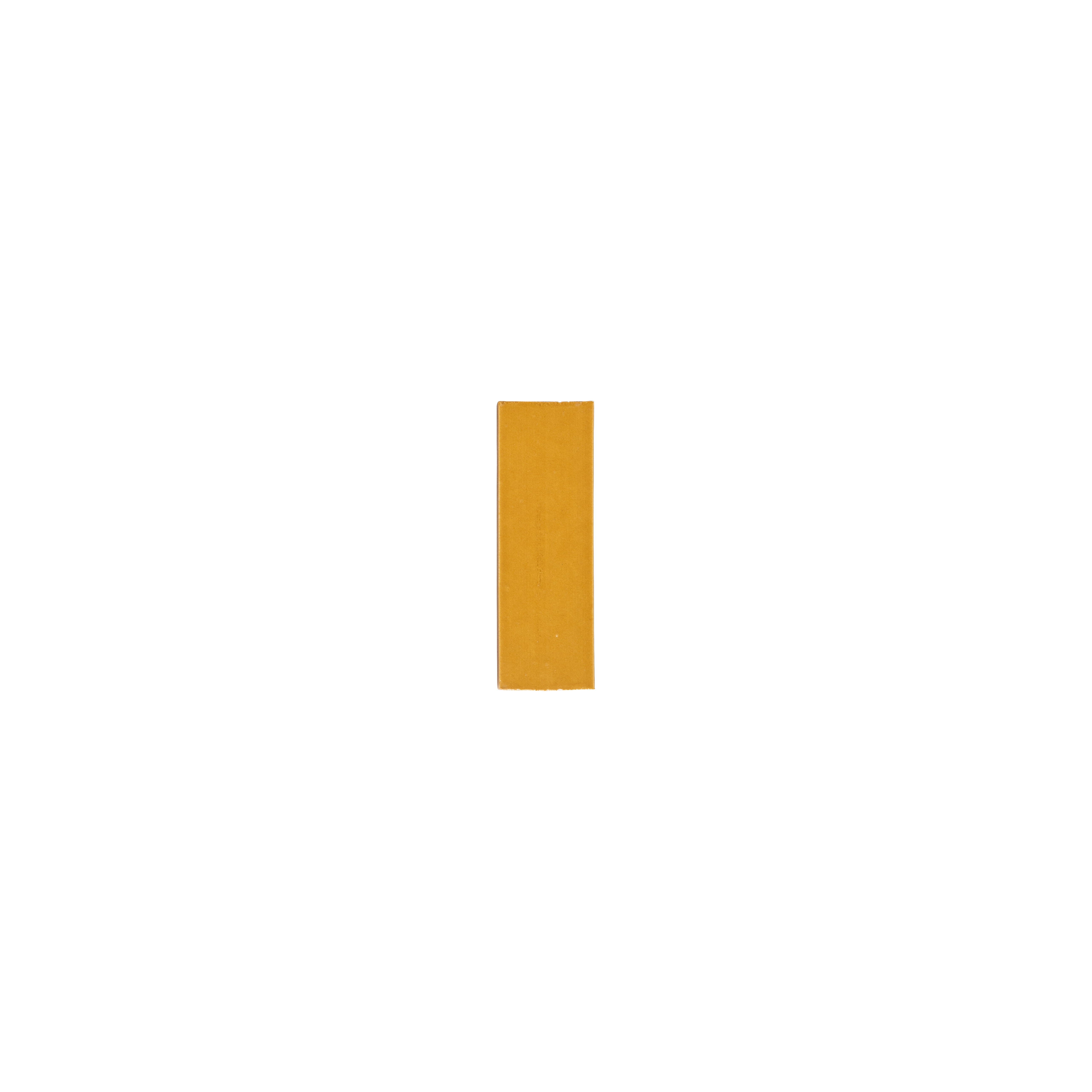 Rommani Handmade Zellige Rectangle Sample Saffron Yellow