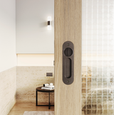 Leroy Sliding Door PrivacySet GunMetal