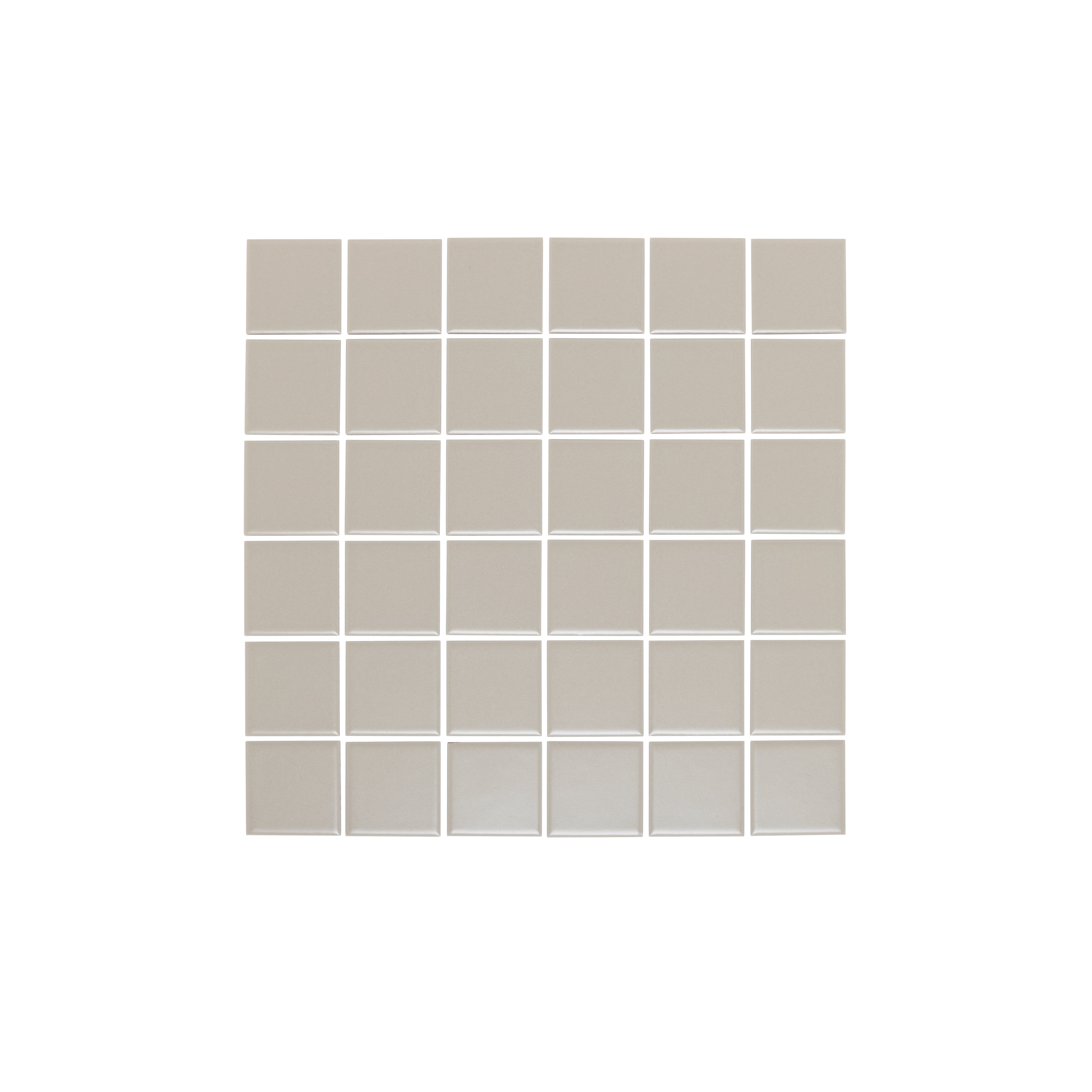 Atami Small Square Mosaic Tile - Oyster Grey