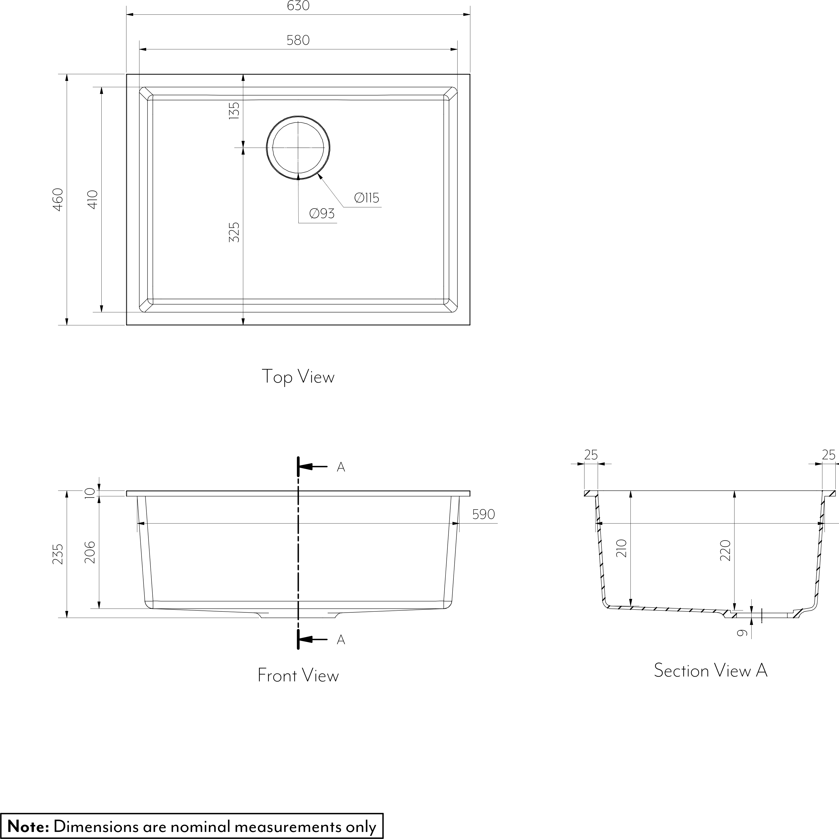 Vienna Single Sink Spec-01