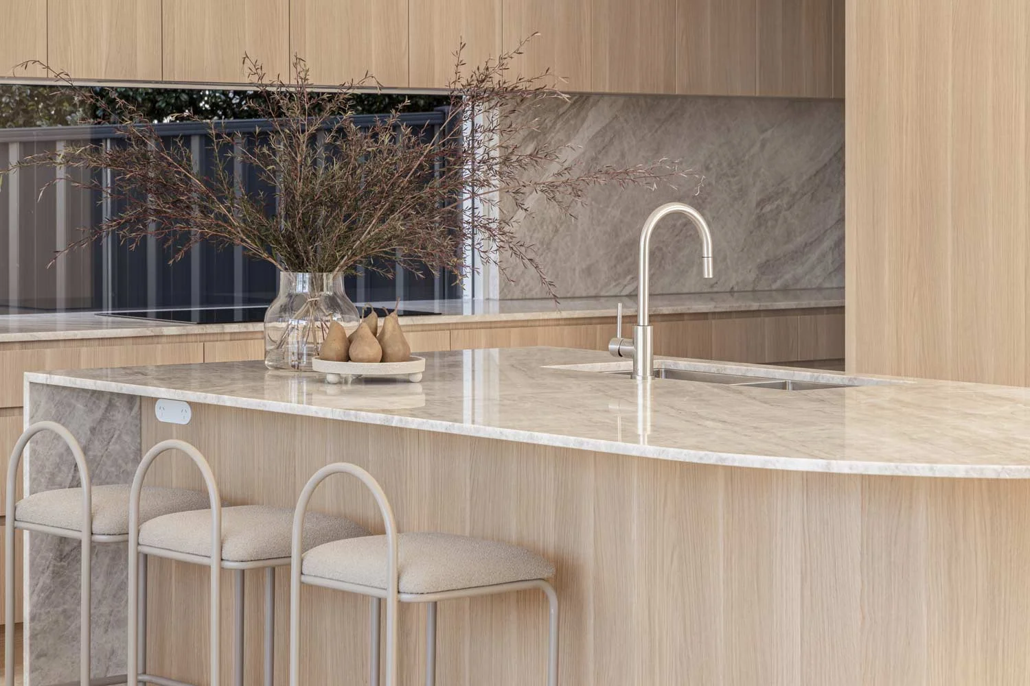 Brushed Nickel Minimal Interior Design