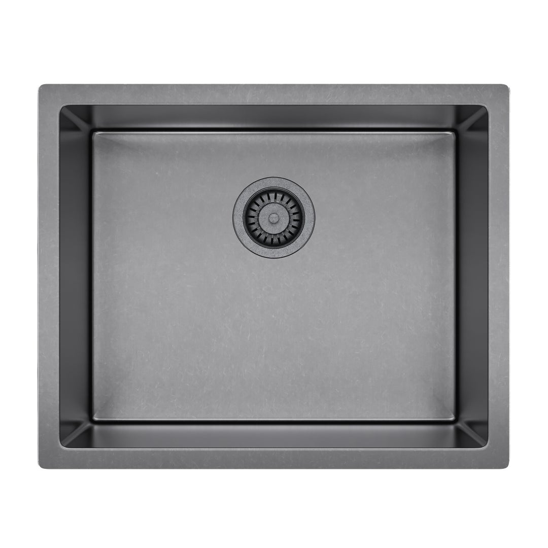 Seba - Single Sink 550mm - Antique Steel