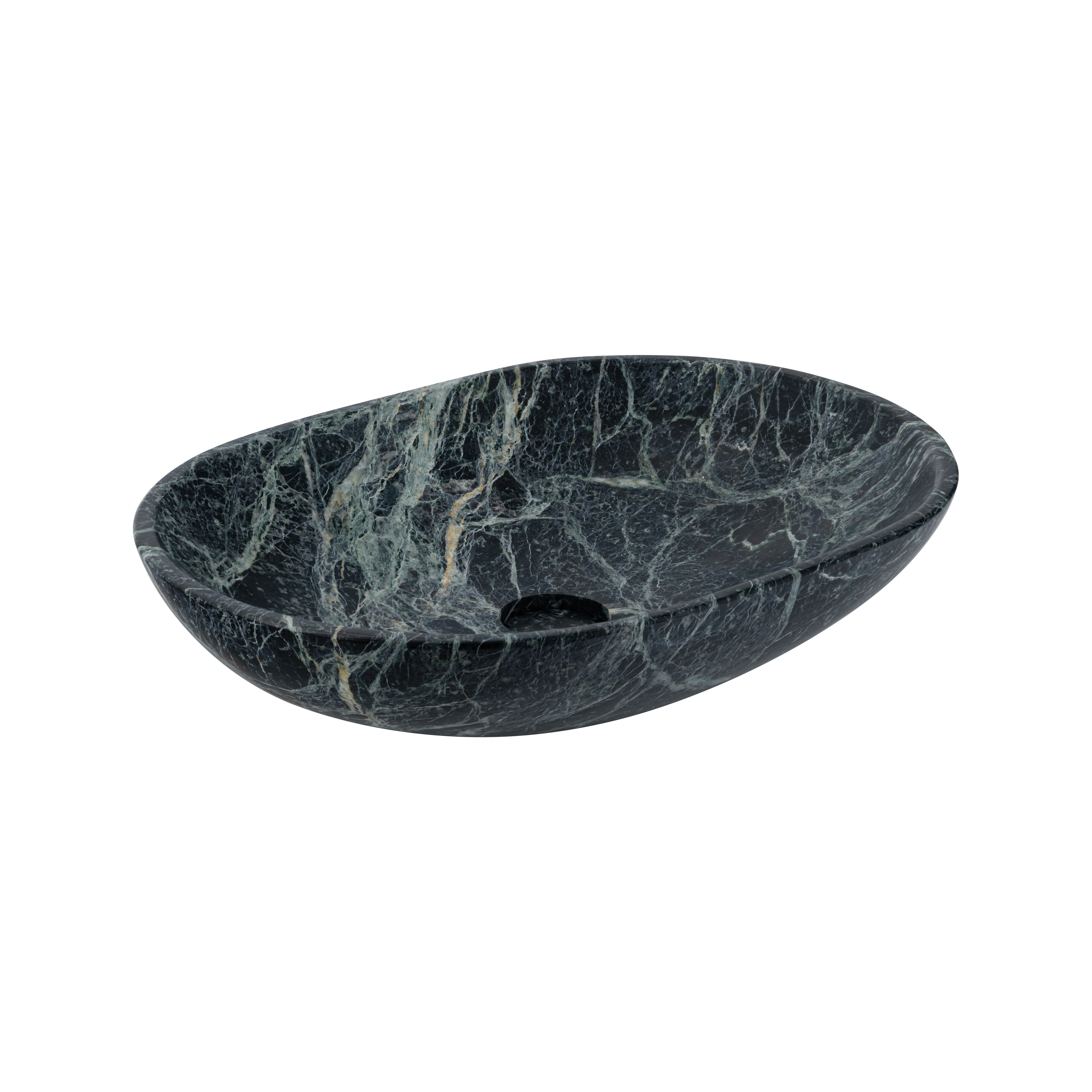 Pedra Oval Basin Sink - Verdi Alpi Marble