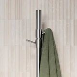 ModiAdjHeatedTowelRail Final View03 HooksClosup CH 01