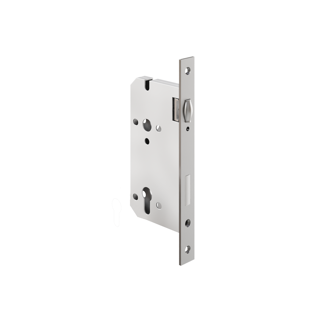 Roller Mortice Lock - 60mm Backset - Stainless Steel