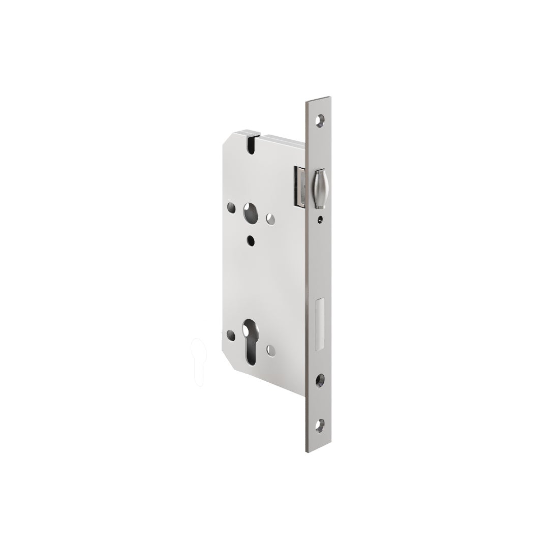 Roller Mortice Lock - 60mm Backset - Stainless Steel