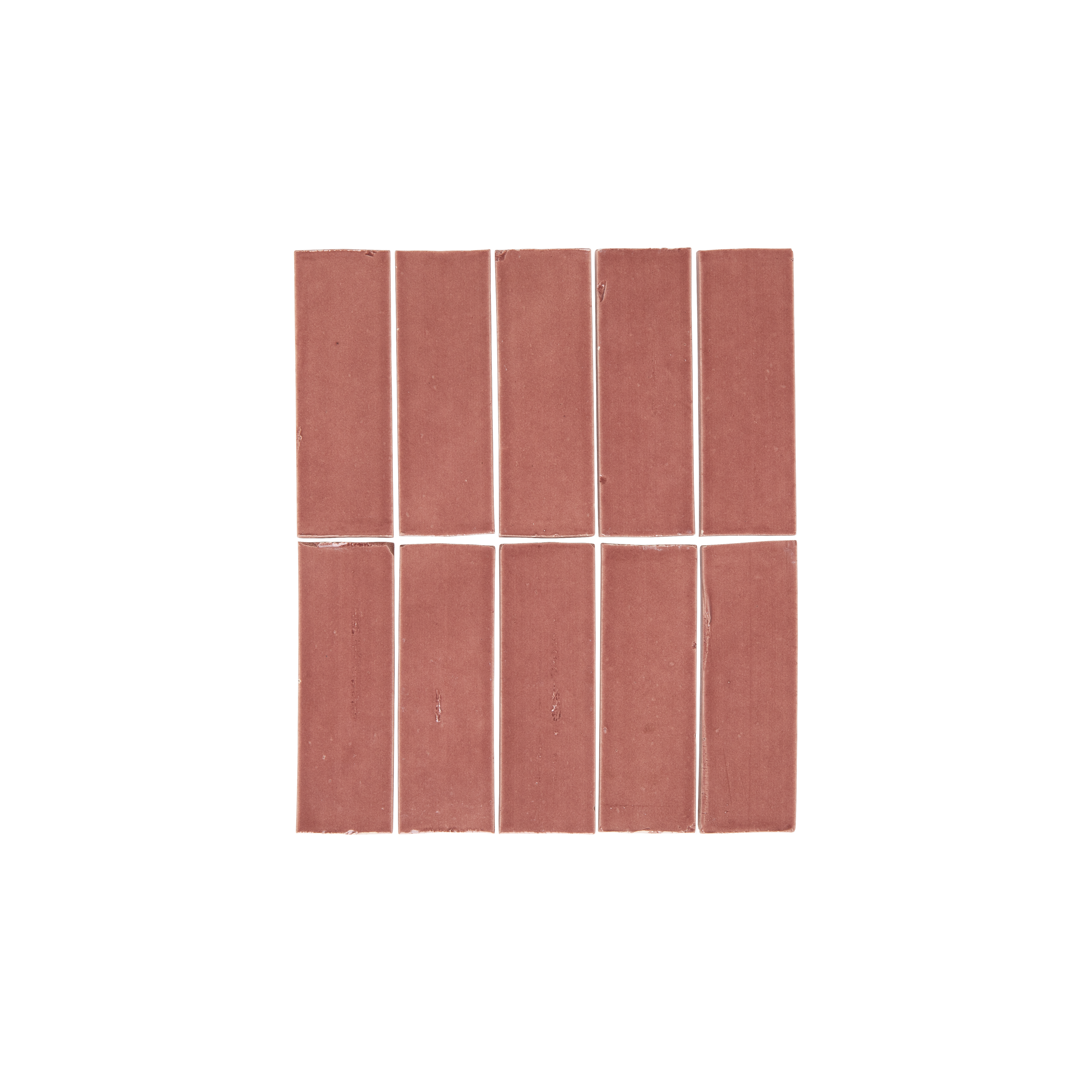 Rommani Handmade Zellige Rectangle Tile - Desert Rose
