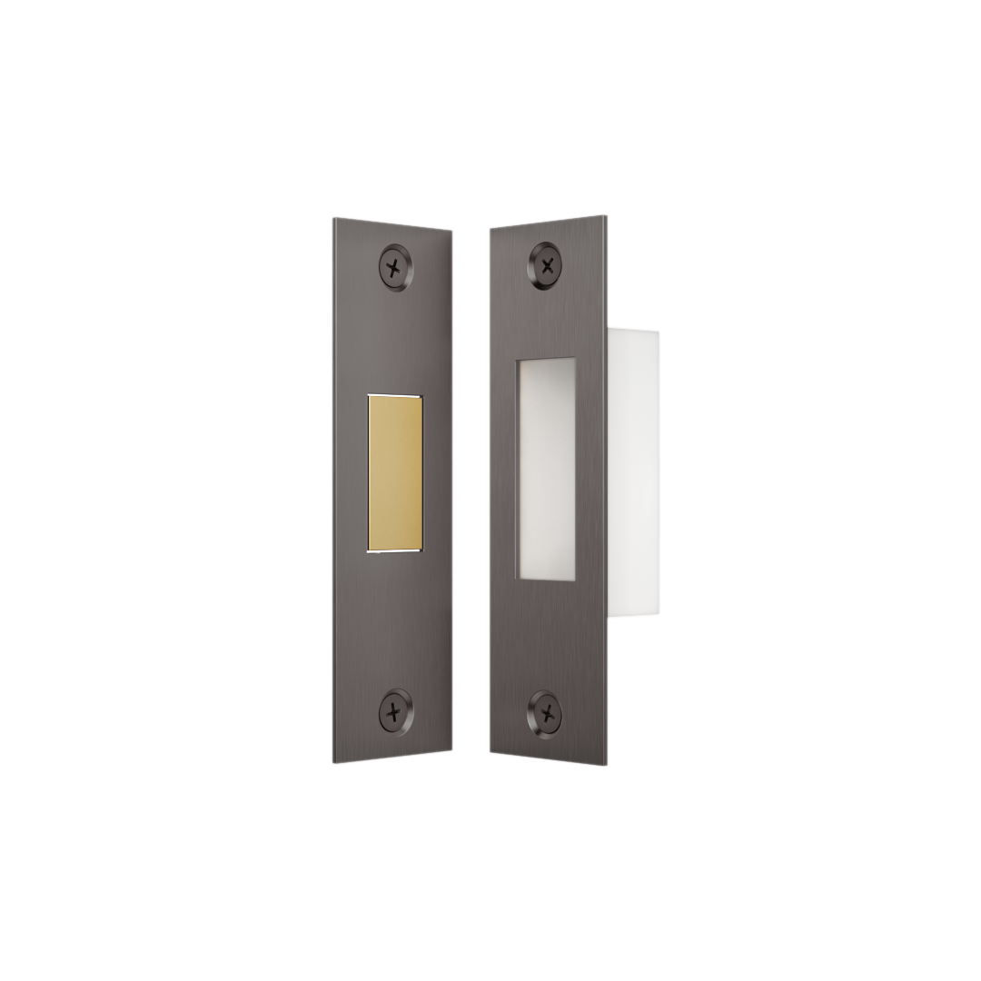 Toilet Lock Latch - Brushed Gunmetal