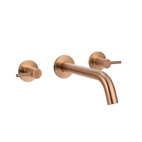 Elysian Assembly Taps & Spout Set - Brushed Copper