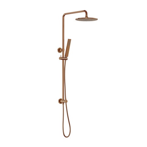 Finley Shower Rail Set - Brushed Copper