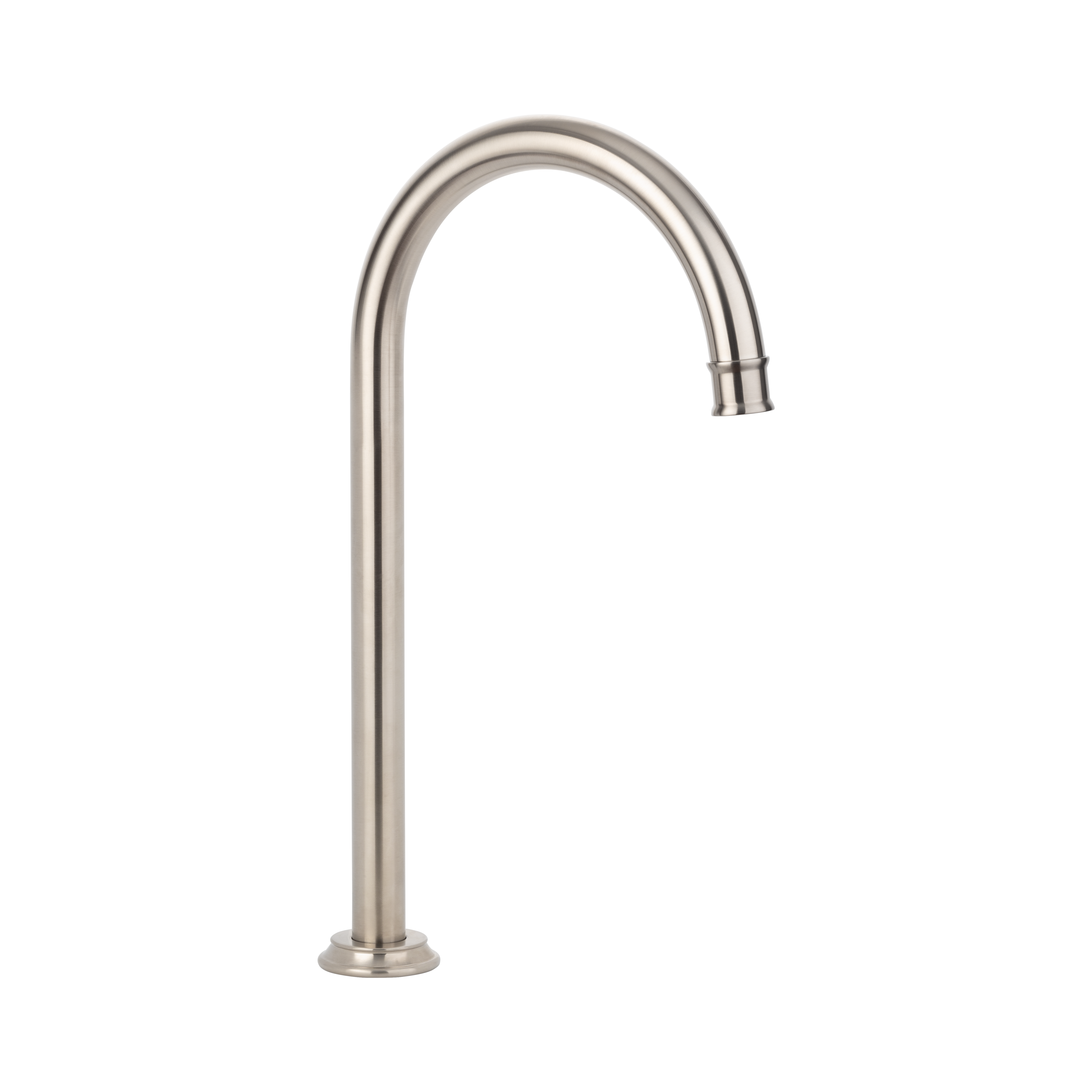 Kingsley Gooseneck Swivel Hob Spout – Brushed Nickel