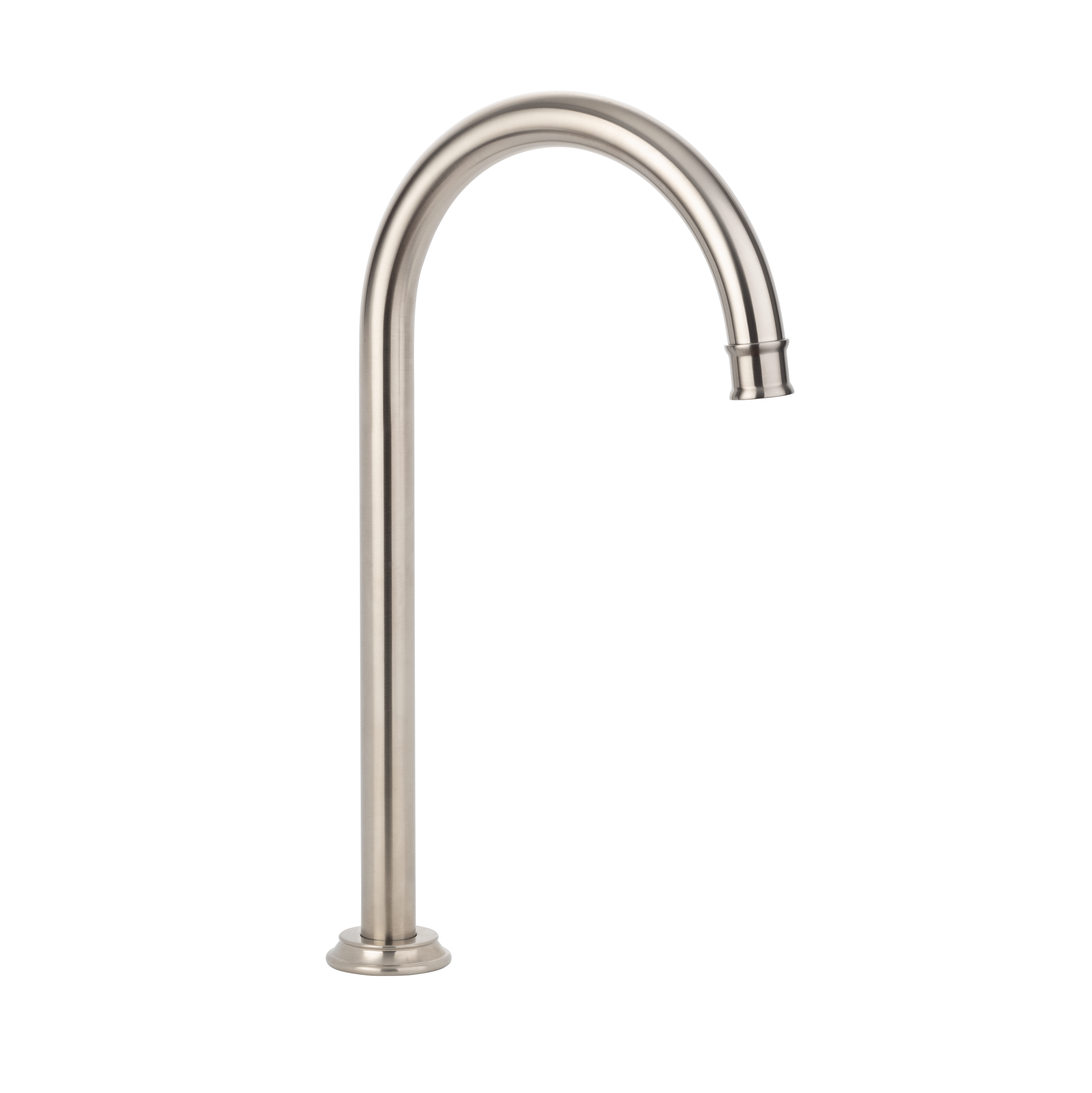 Kingsley Gooseneck swivel hob spout BrushedNickel