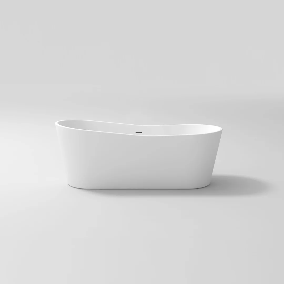Violet Acrylic Free Standing Bath - Matte White 1650mm - Feature