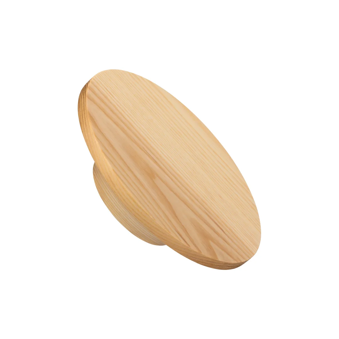 Hegman Round Pull 200mm - Ash - Feature