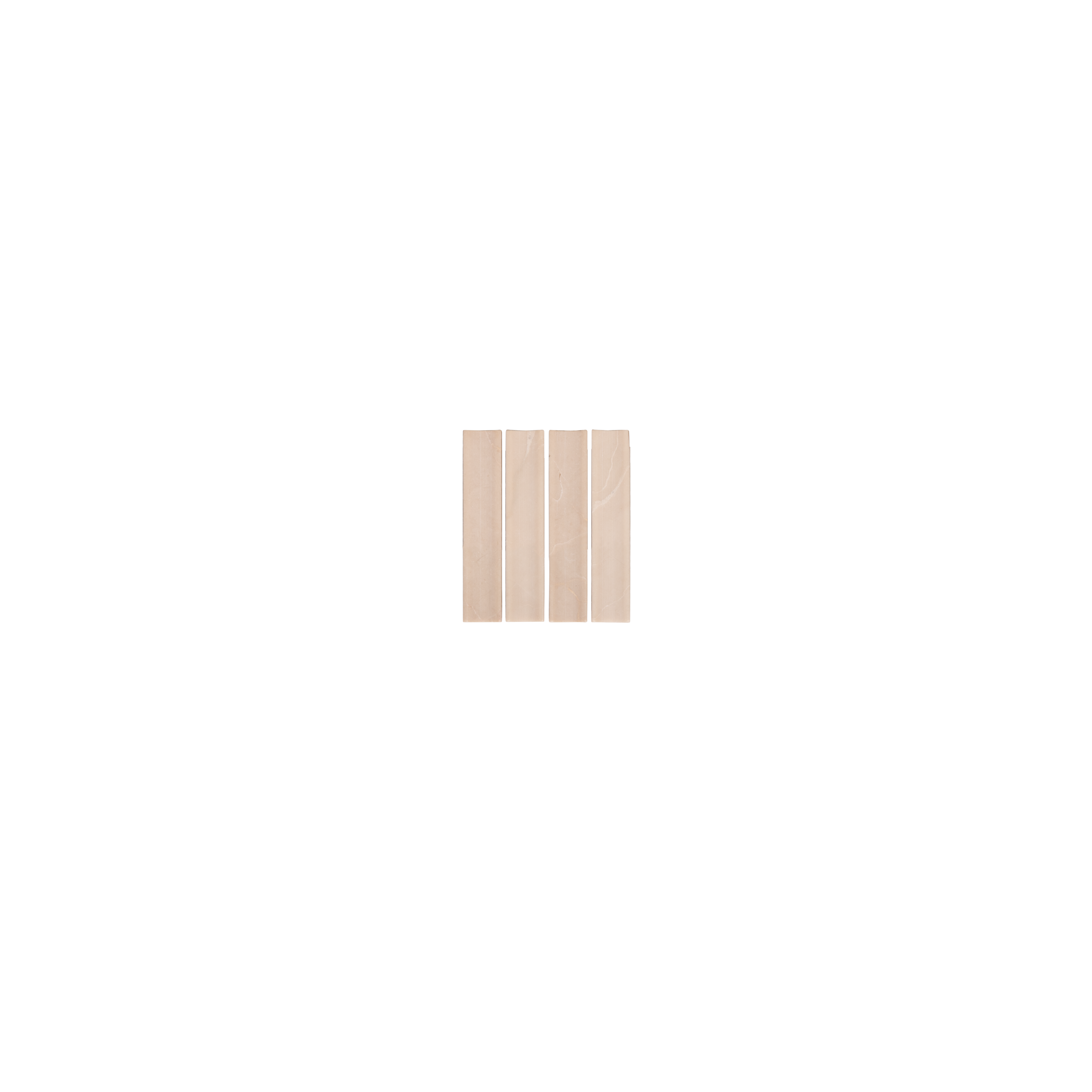 Nishi Inverted Finger Mosaic Tile - Almond - Sample