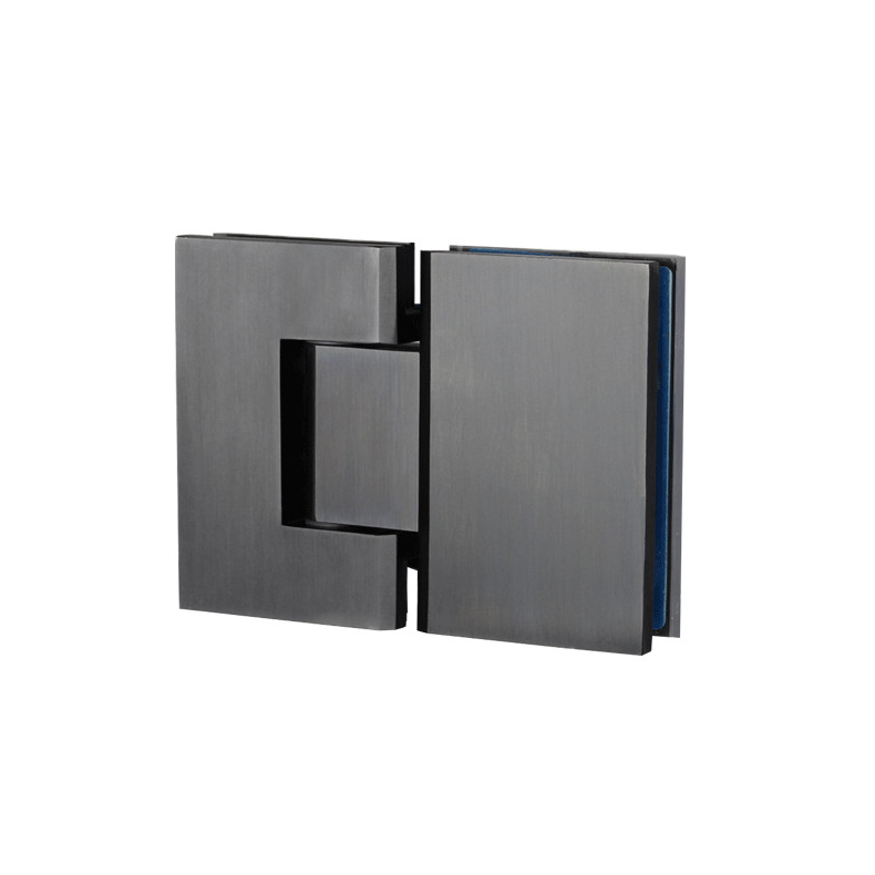 Kenzie Glass to Glass Shower Hinge - Brushed Gunmetal