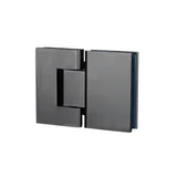 Kenzie Glass to Glass Shower Hinge - Brushed Gunmetal - Feature