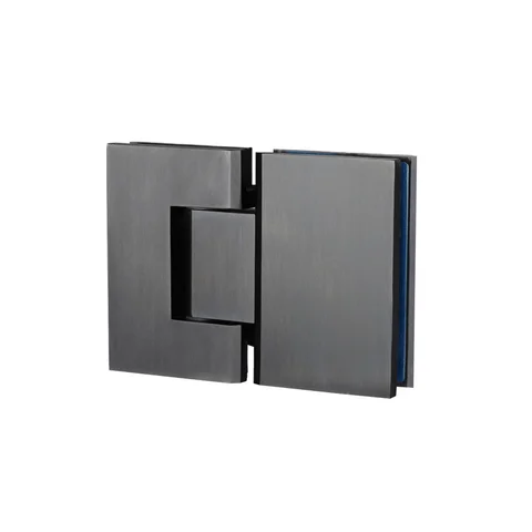 Kenzie Glass to Glass Shower Hinge - Brushed Gunmetal