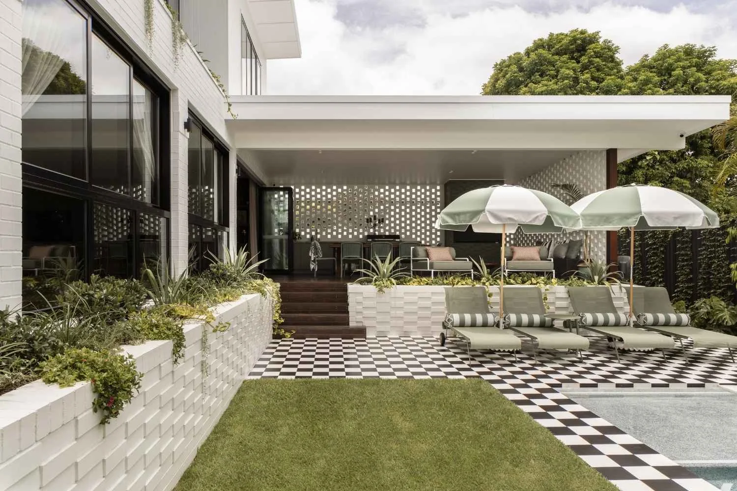 Outdoor Renovation Ideas Bold Pattern Checker