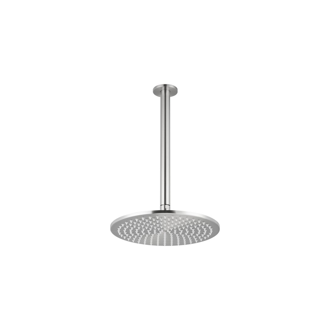Shower Dropper Round 300mm & Head Set - Brushed Nickel
