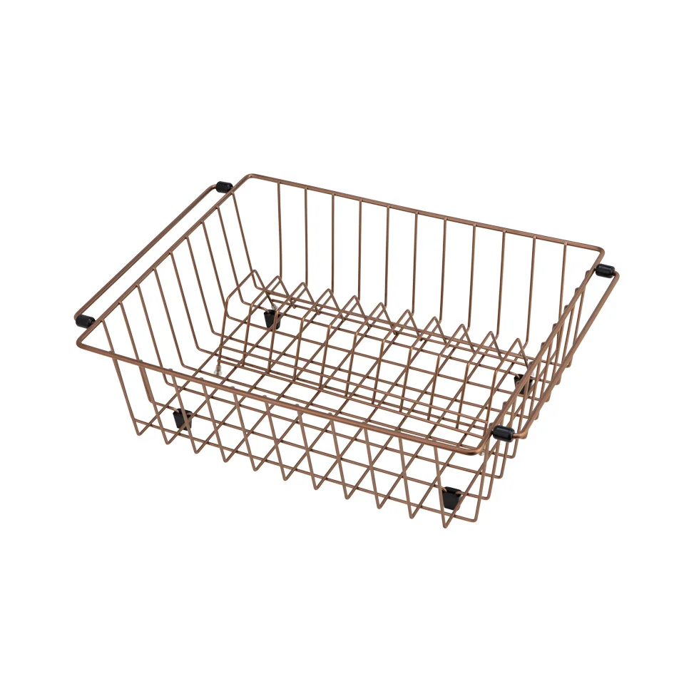 Bench Top Dish Rack - Brushed Copper - Essential Series - Feature