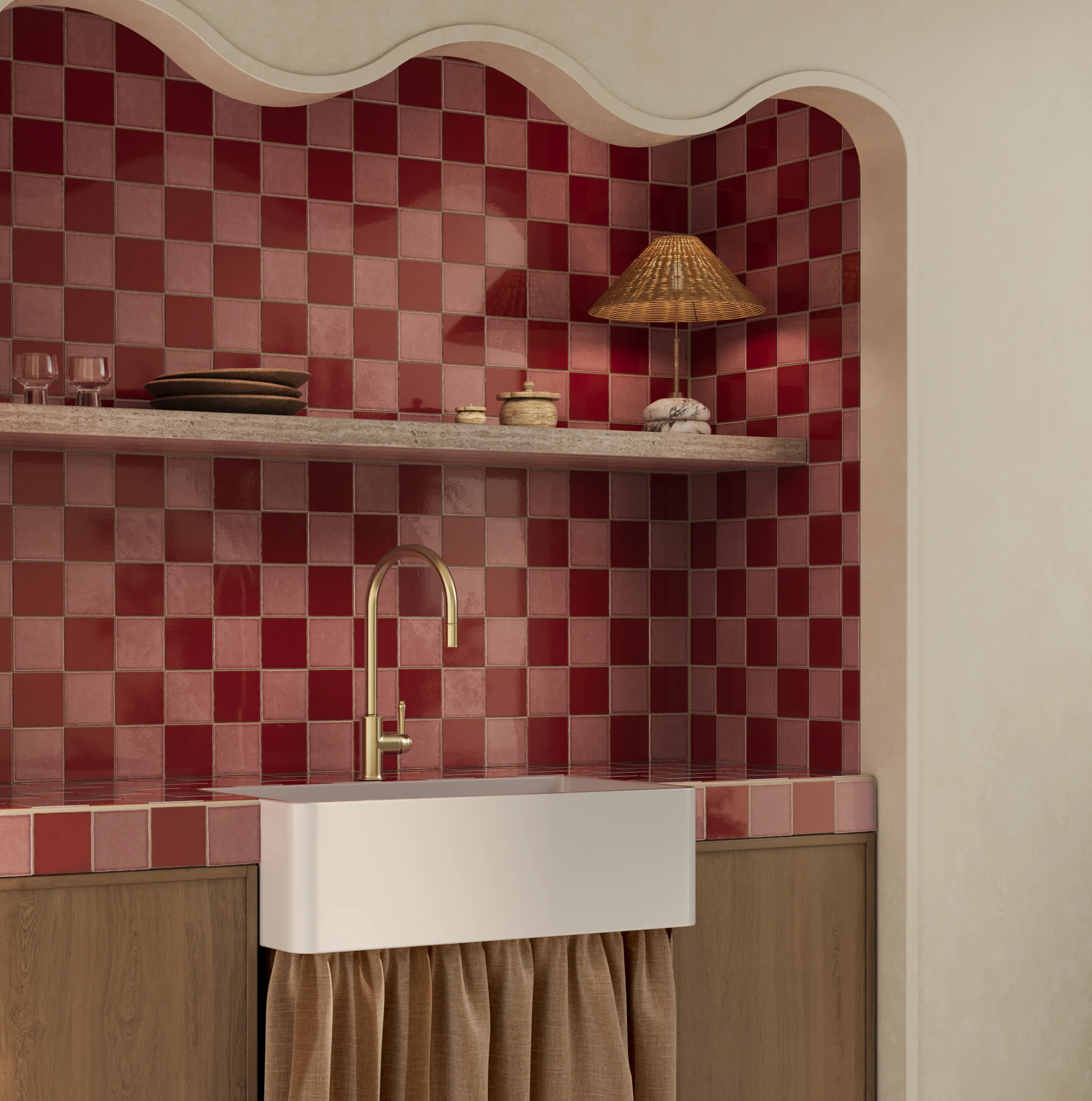 Tiles Checker FullShot-Cherry Desert%20Rose