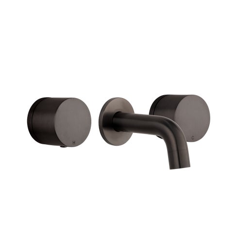 Milani Assembly Taps & Mini Spout Set - Brushed Gunmetal