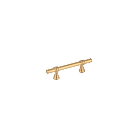 Kingsley Adjustable Cabinetry Pull 150mm - Tumbled Aged Brass