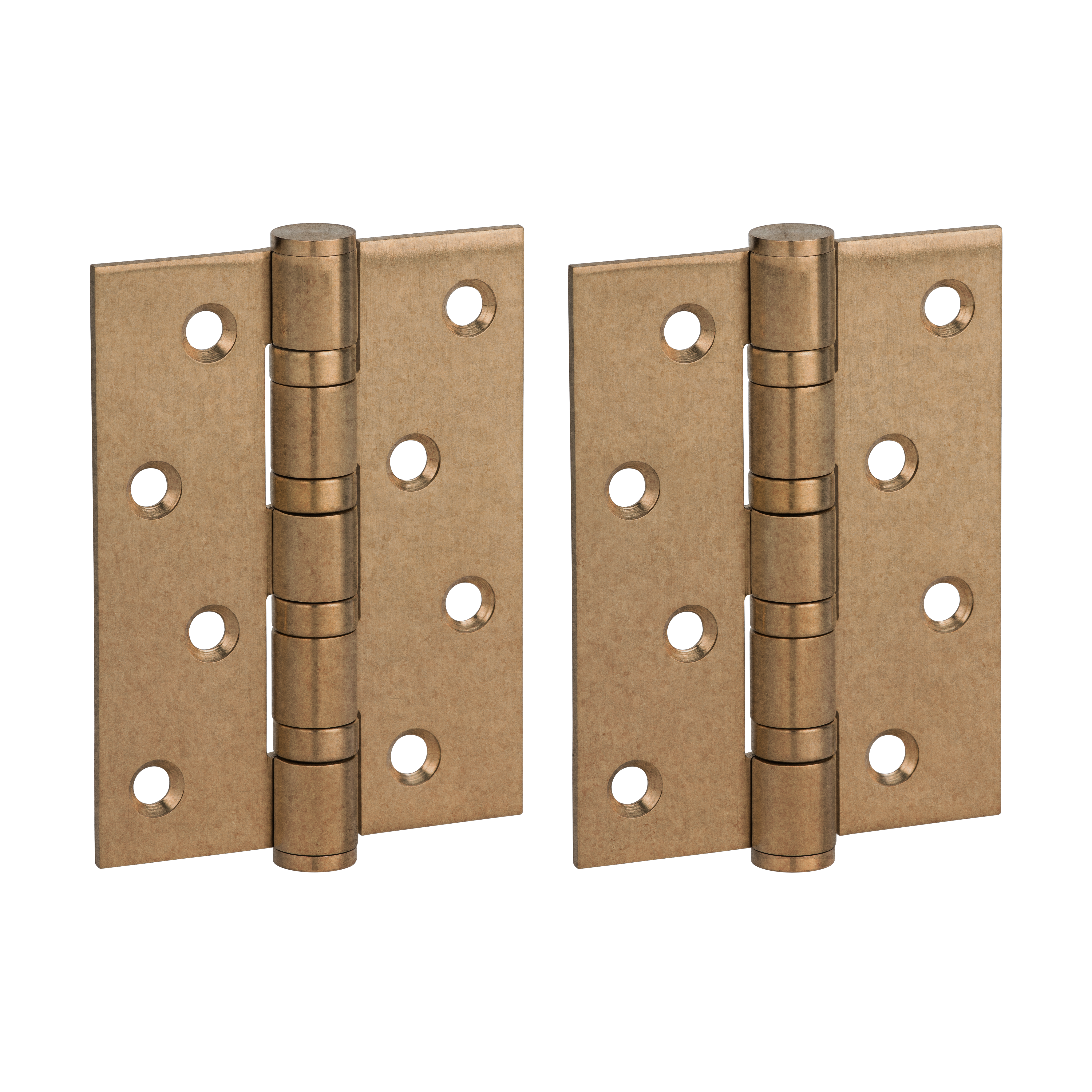 Ellis Butt Door Hinge Pair 100mm - Antique Aurum