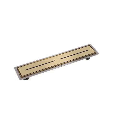 Pixi Tile Insert Shower Channel Waste - 800mm - Brushed Brass
