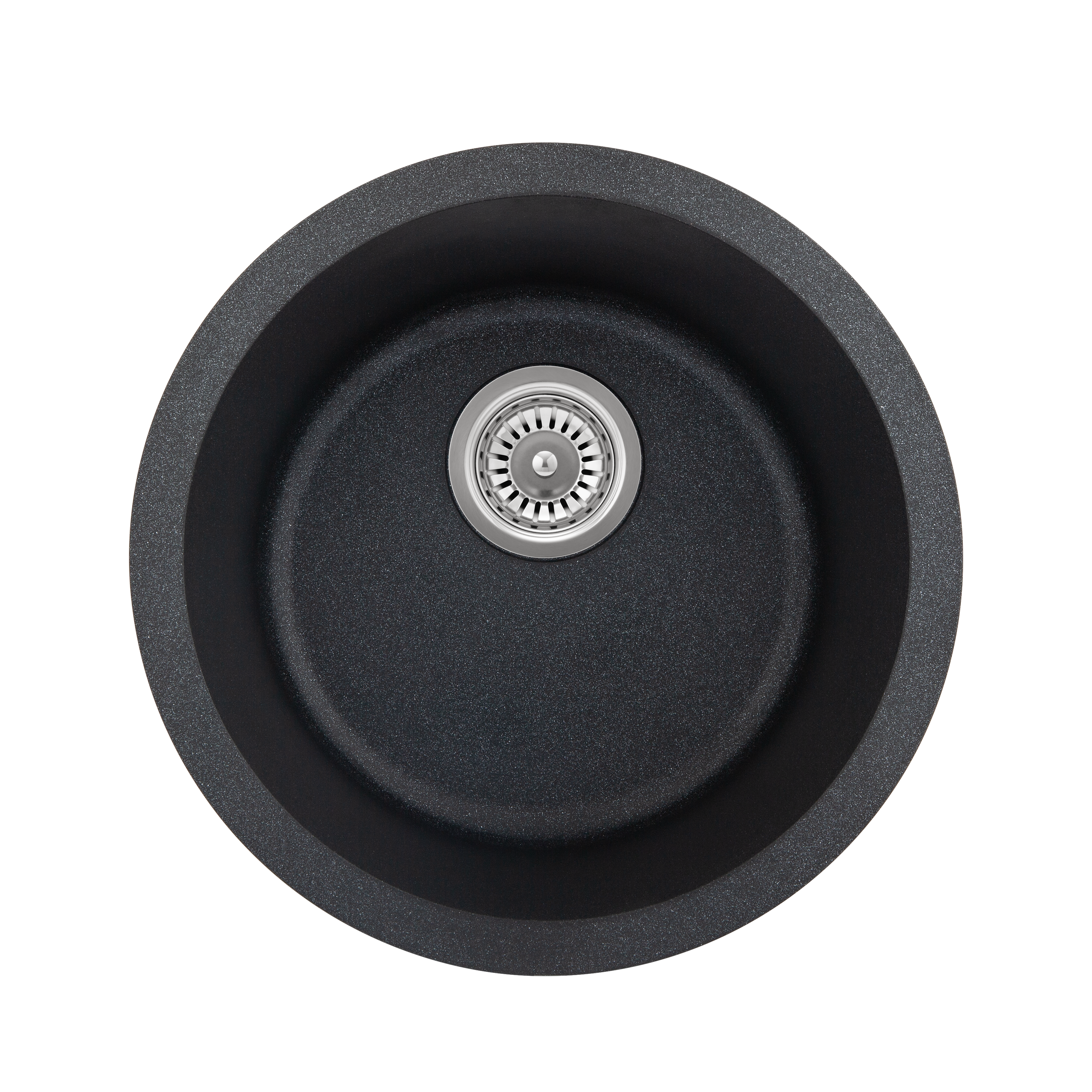 Vera Round Sink 420mm - Black Granite