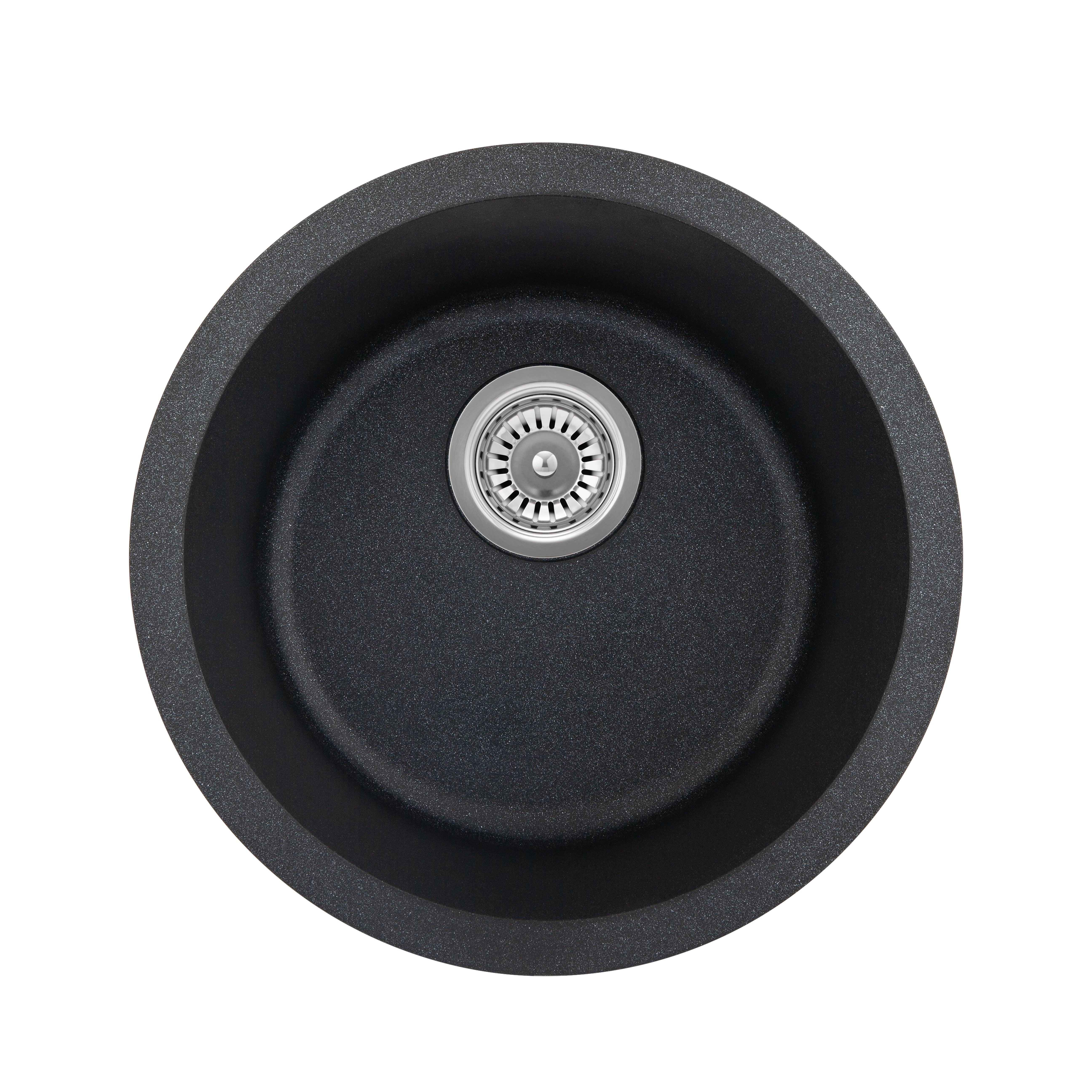 Vera Round Black Granite Sink